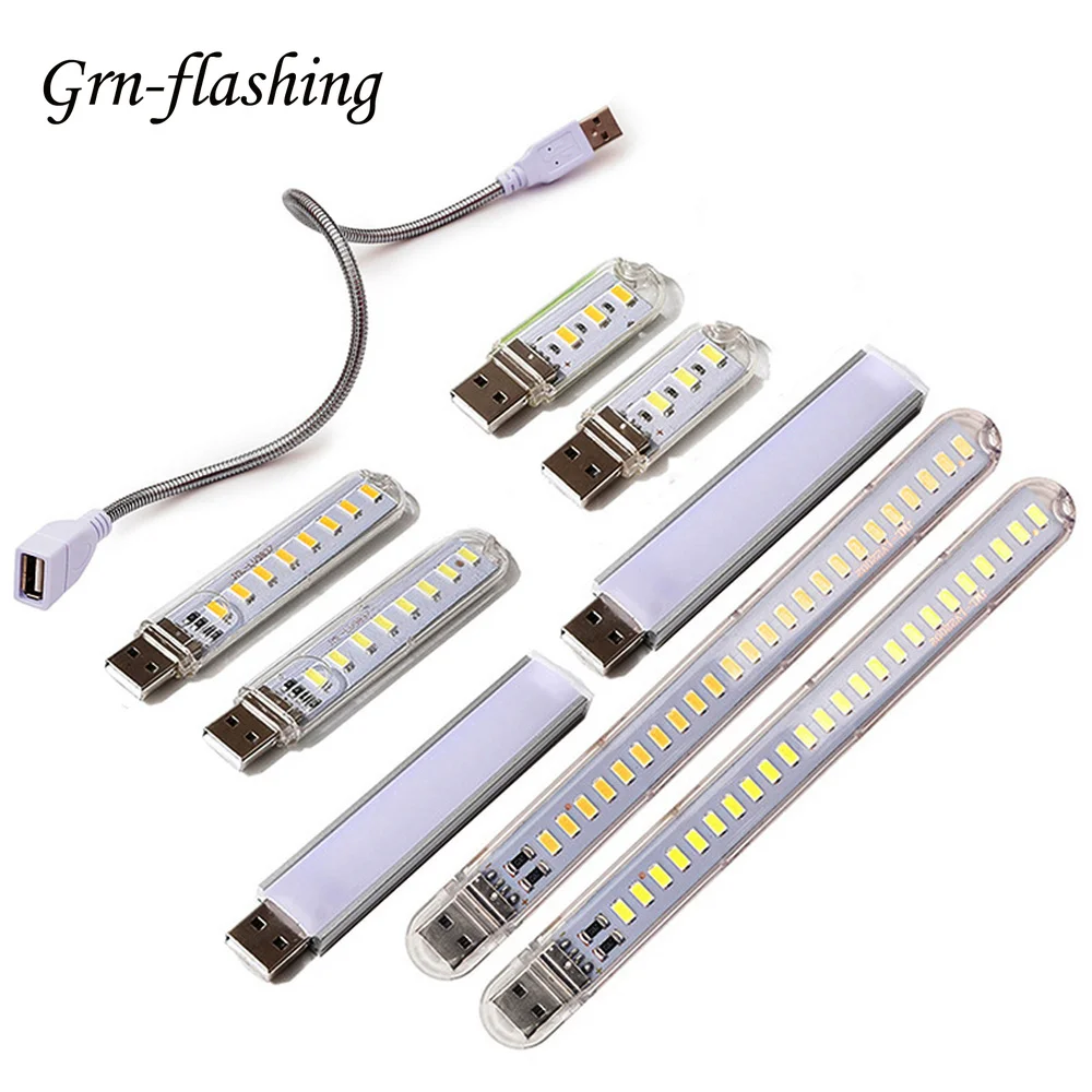 Mini Flashlights White Light Night Light Portable LED Lamp USB Torchlight 5V