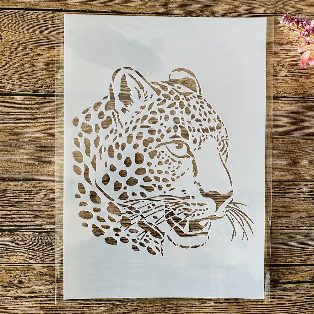 

A4 29cm Leopard DIY Layering Stencils Wall Painting Scrapbook Coloring Embossing Album Decorative Template