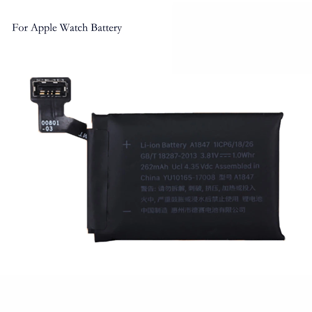 

For Apple watch Series 3 4 battery A1850 A1875 A2058 A209 Rechargeable Batteries Replacement