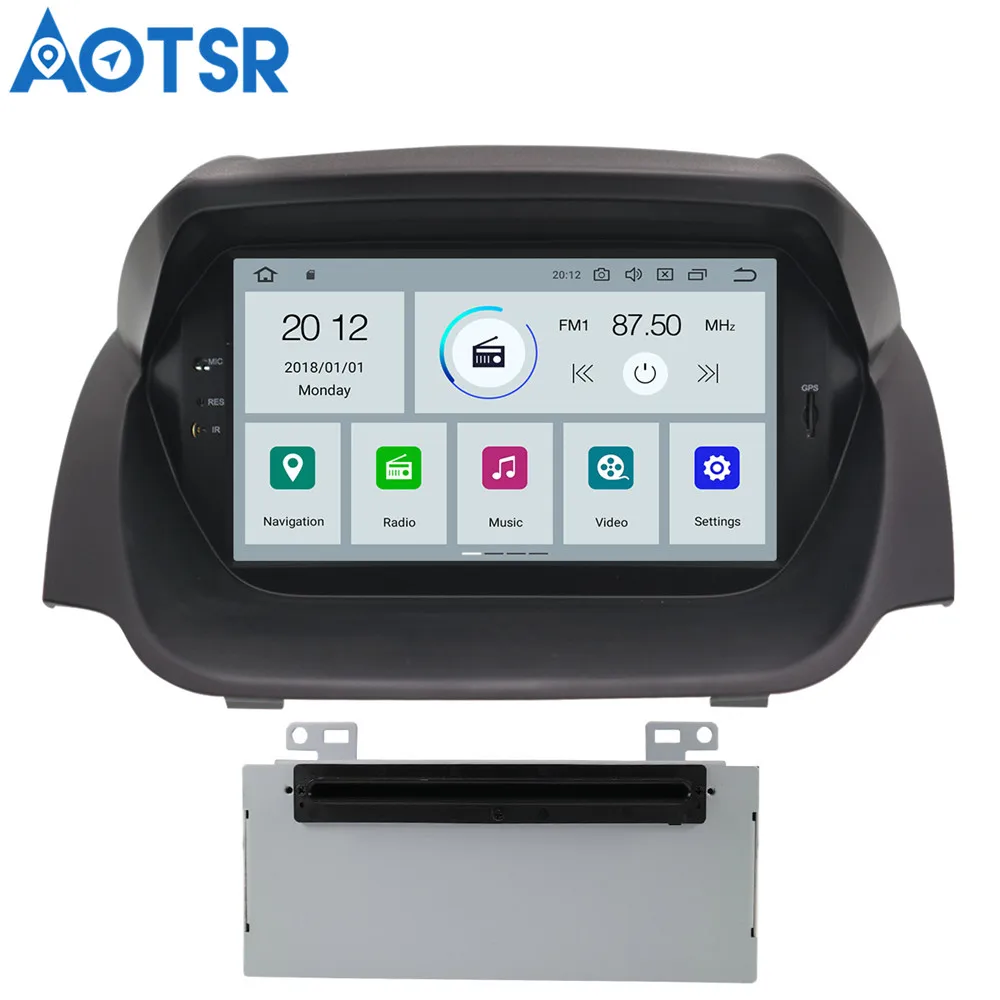 Flash Deal Aotsr Android 9.0 GPS navigation Car DVD Player For Ford Fiesta 2013-2016 car multimedia system radio tape Car Video Players 23