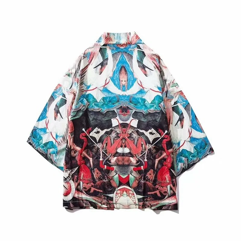 Свободный кардиган, японское кимоно, мужской кардиган, рубашка, блузка, юката хаори, obi, одежда, одежда самураев, мужское кимоно, кардиган