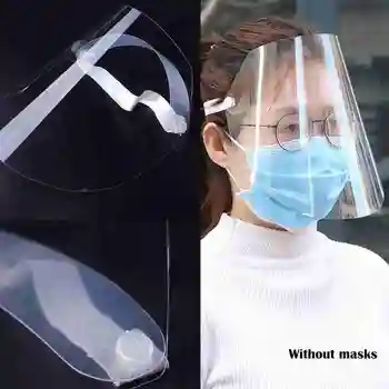 

Isolation High-definition Protective Face Mouth Mask Anti-fog Dust-proof Anti-toxic Seal Breathable Transparent Full Face Hood