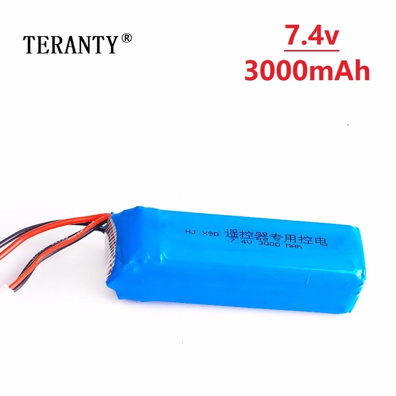 

Upgrade 7.4V 3000mAh Lipo Battery for MJX Bugs 3 B3 RC Quadcopter Spare Parts 7.4v Rechargeable Battery Upgrade 1800mah 25C 1Pcs