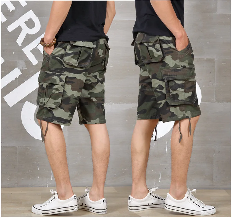 Summer Men Cargo shorts Baggy Multi 