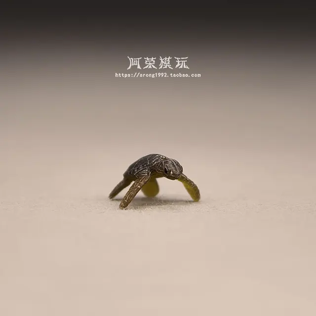 Miniatures Marine Life Sea Turtle Model Ornaments Ocean Animal Cute Mini Tortoise Aquarium Decoration Fish Tank Accessories Toys 4