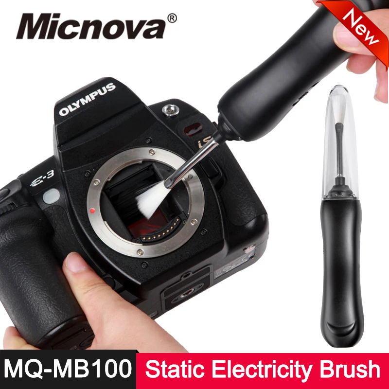 

Micnova MQ-MB100 Static Electricity Sensor 4 LED Light Camera Cleaning Brush for Canon Nikon Sony Pentax SLR Lens Cleaning Pen