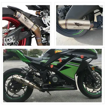 

Motorcycle Exhaust Muffler 51MM 61MM For SUZUKI TL1000R YAMAHA FAZER 600 YAMAHA YZF R125 KTM SX 85 YAMAHA XJ6 APRILIA RS 125