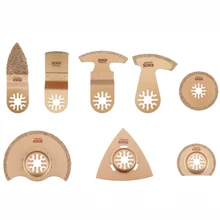 4 lâminas de serra de oscilação dos pces lâminas de serra universal lâminas misturadas oscilando multi ferramenta de aço carbono alto para cortar plástico de madeira