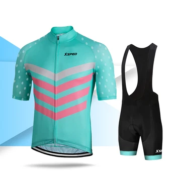 

2020 Men Road Bike Clothes Short Sleeve cycling Jersey Set Triathlon Tight Clothing Summer Skinsuit Quick Dry Breathable Uniform