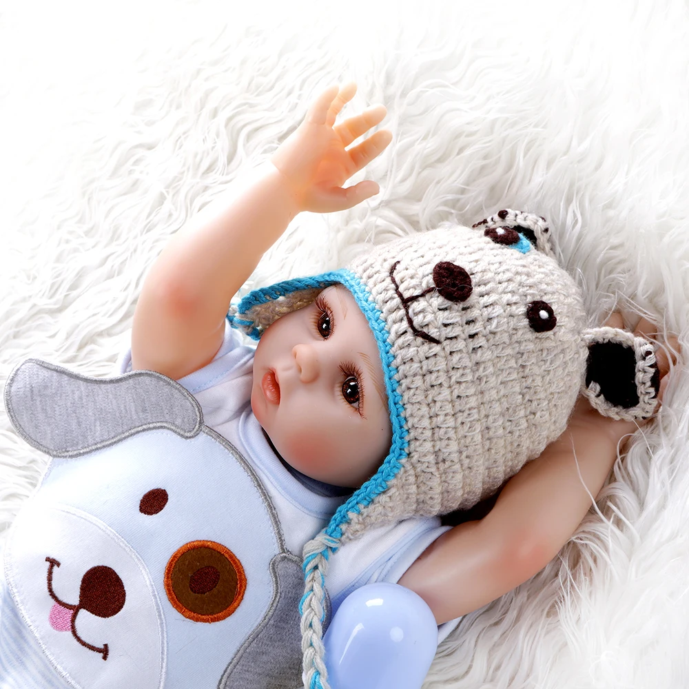 NPK 48 см 18 дюймов bebe Кукла reborn baby Сладкий Близнецы розовый и синий полный тело Мягкая силиконовая Мягкая кукла для малышей игрушка для ванны Anatom