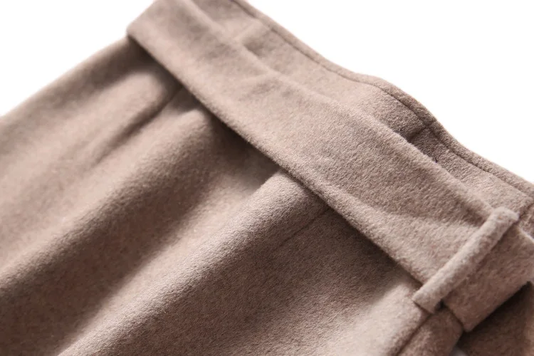 Mozuleva 2020 Handmade Double-Sided Wool Skirt 2020 New Woolen Skirt Skirt Skirt Autumn   Womens Dress Knee-Length Skirt