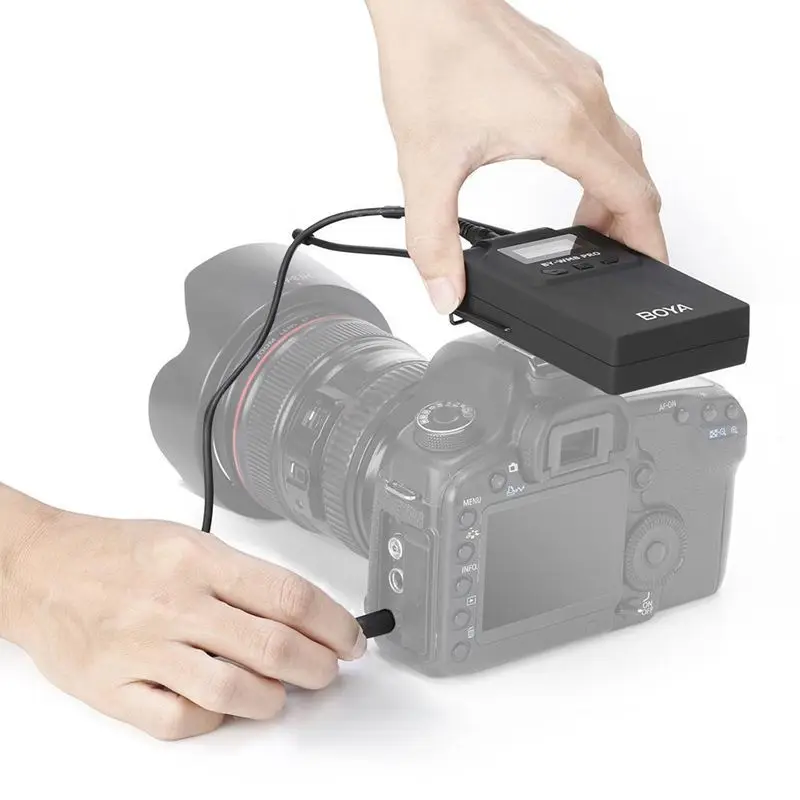 Boya By-Wm8 Pro-K1 Uhf Беспроводной петличный микрофон комплект для Eng Dslr Камера