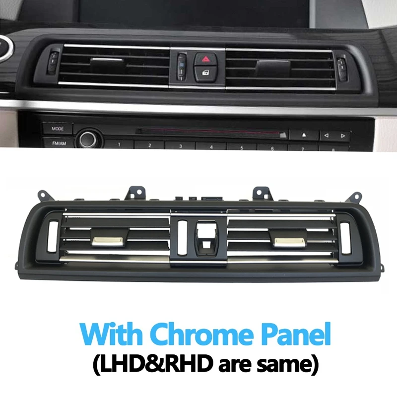 Dashboard Central Air Conditioner Vent Grille Complete Assembly for BMW 5 Series F10 F11 F18