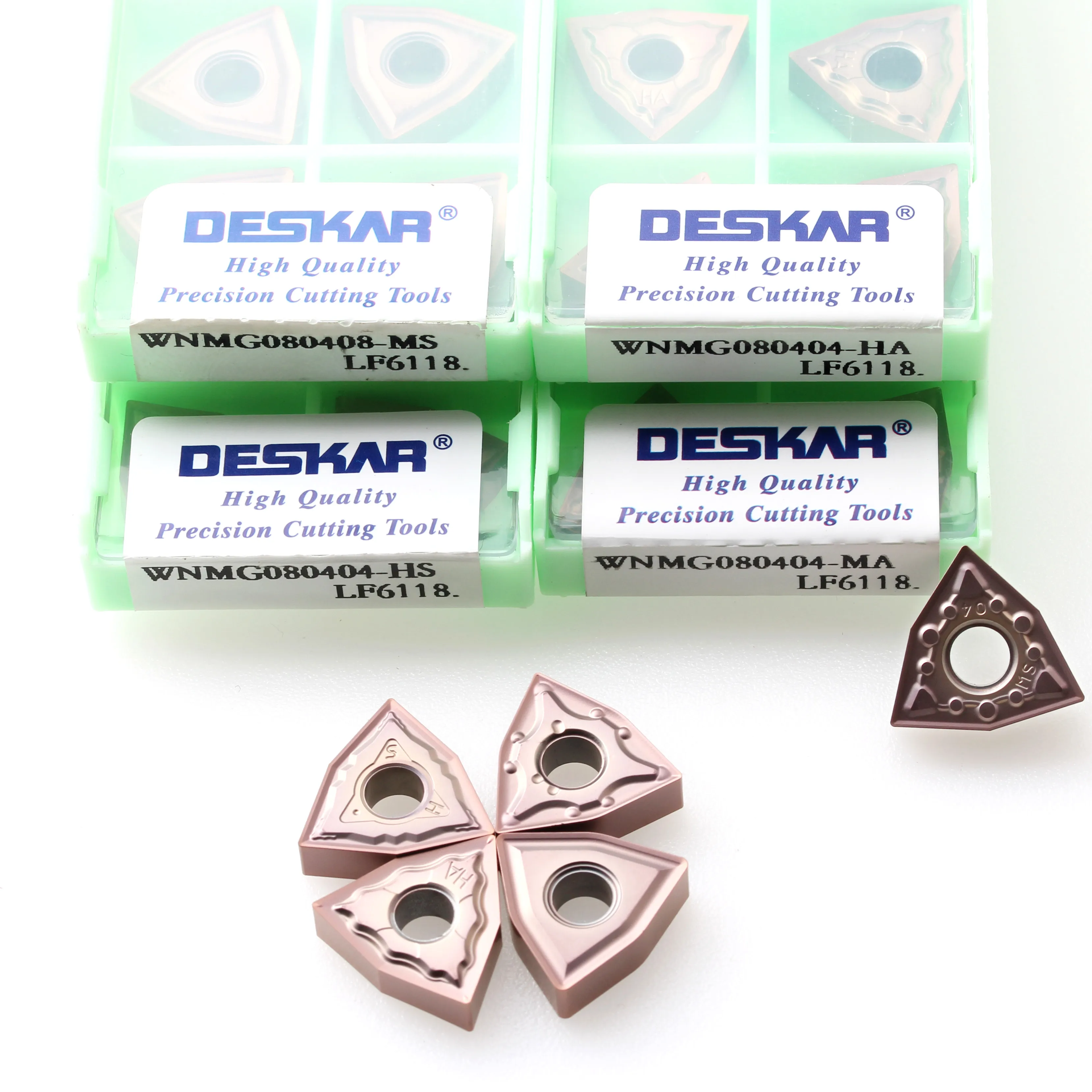 10 шт. DESKAR WNMG080404 WNMG080408 WNMG080412 HS мм LF6118 токарные инструменты карбидная вставка для