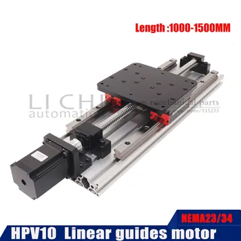 

SFU1620 HPV10 effective stroke 1000 1100 1200mm NEMA34 34HS8040 9850 stepper motorLinear Linear Guides SBR16 Ball screw