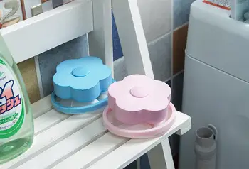 

Plastic Flower Washing Machine Floating Lint Mesh Bag Hair Filter Net Pouch Hair Removal Laundry Tools SN3104