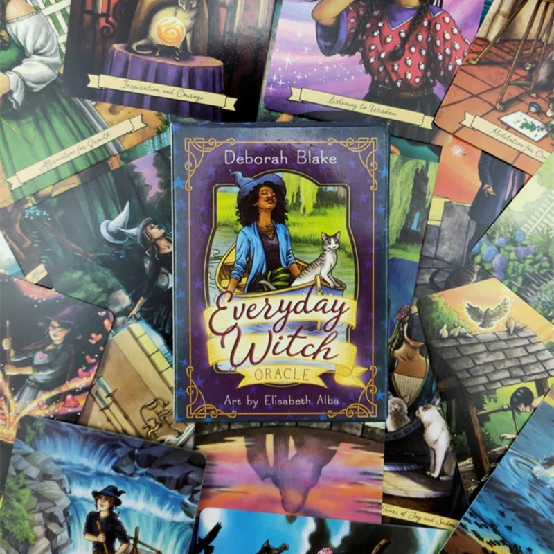 

Brand New Everyday Witch Oracle 40 Cards Deck Tarots Full English Family Party Board Game Astrology Divination Fate