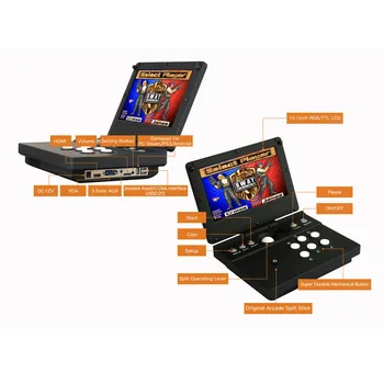 

10.1 Inch LCD Mini Video Games Box Arcade Bartop 3000 in 1