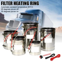 

Diesel Filter Heater 12V/24V 120W Constant Temperature Adjustable Size Stainless Steel Electric Heating Ring For Car Truck Boat