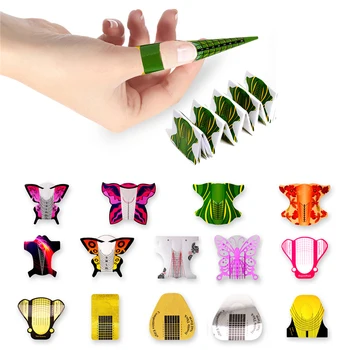

Limegirl Nail Art Tools Nail Extension UV Gel Tips Extension Builder Shape Guide For Nail Extension Stickers Manicure Tools