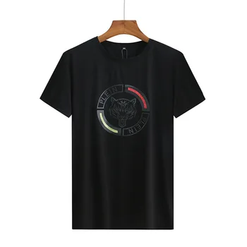 

2020 Short Sleeve T Shirt Male Spuer Brand Loose Big Size Half Sleeve Body Plus Fat plus On Clothes Male