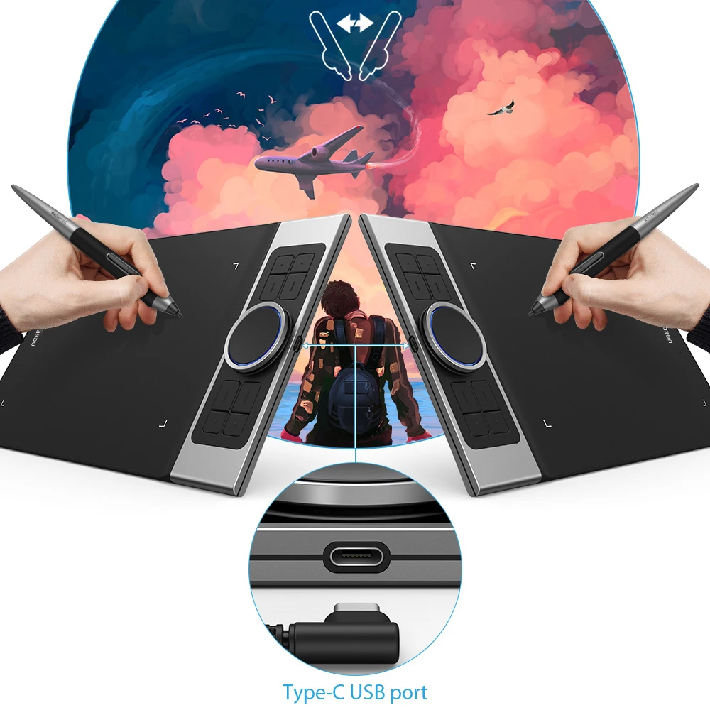 XP-Pen Deco Pro маленький графический планшет анимационная доска для рисования с