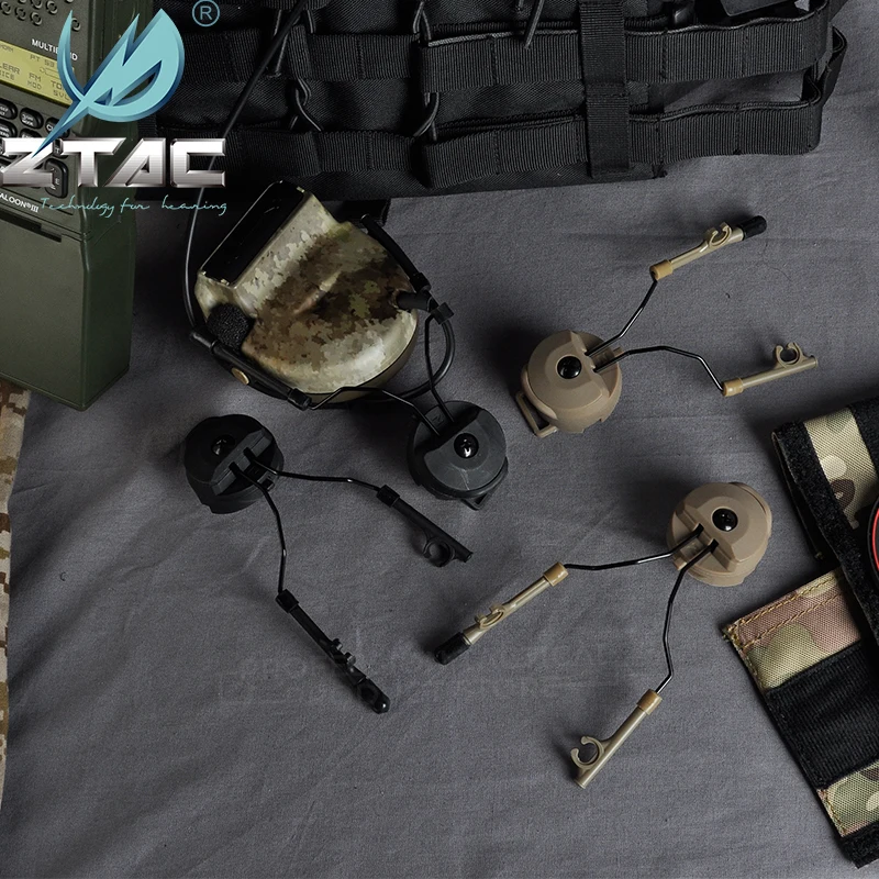 Ztac Тактический softair военный Peltor гарнитура адаптер шлем рельс набор COMTAC II Airsoftsports поддержка аксессуары IPSC Z046