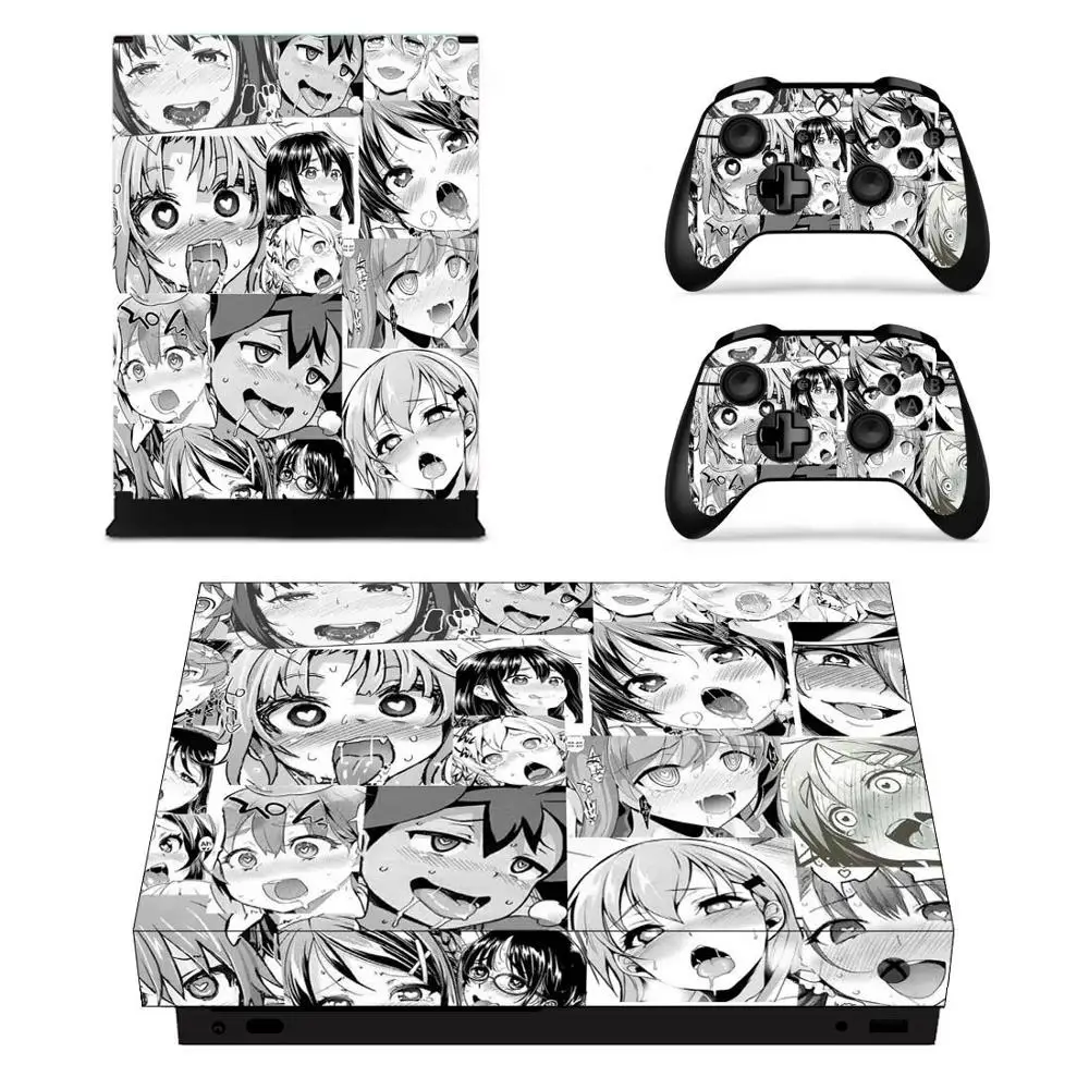 Японское аниме наклейка s для Xbox One X виниловая кожа Наклейки Обложка Pegatinas для Xbox one X консоль пульт дистанционного управления скины