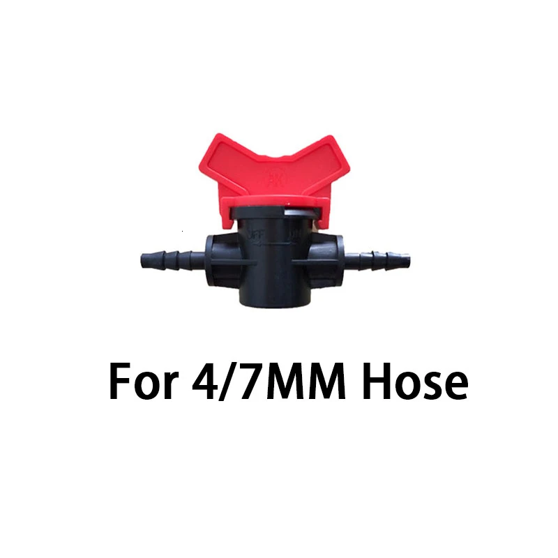 47MM 5 шт. колючая Двойная муфта переключатель клапан для 1/4 ''шланг капельного орошения полива системы комплект теплицы цветок - Цвет: 47MM