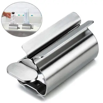 

Manual Stainless Steel Tube Rolling Dispenser Toothpaste Face Cleanser Squeezer