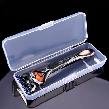 

Men Shaving Box Razor Transparent Plastic Travel Case Storage Manual De Afeitar Tool Caja Box Universal Razor Holder Cartri I3L2