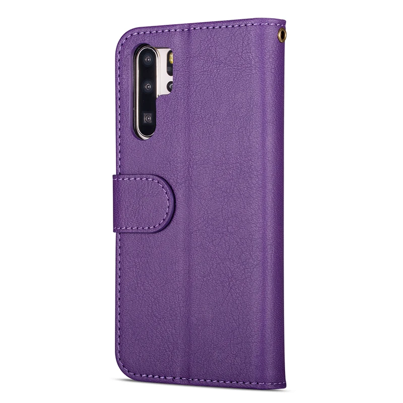 Кожаный чехол-кошелек на молнии для huawei P20 Lite P30 Pro mate 10 20 Lite P Smart Y6 Y7 с отделениями для карт