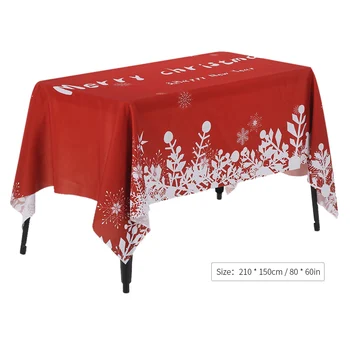 

Anself Christmas Tablecloth Rectangle Christmas Dinner Tablecloth Printed Coffee Table Cover Christmas Decoartions Table Cloth