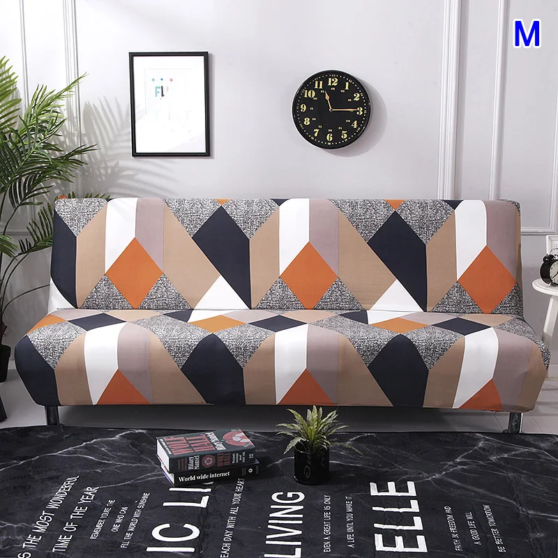 M Диван Чехлы протекторы Slipcover эластичный полный охват без подлокотника для дома MK - Цвет: M