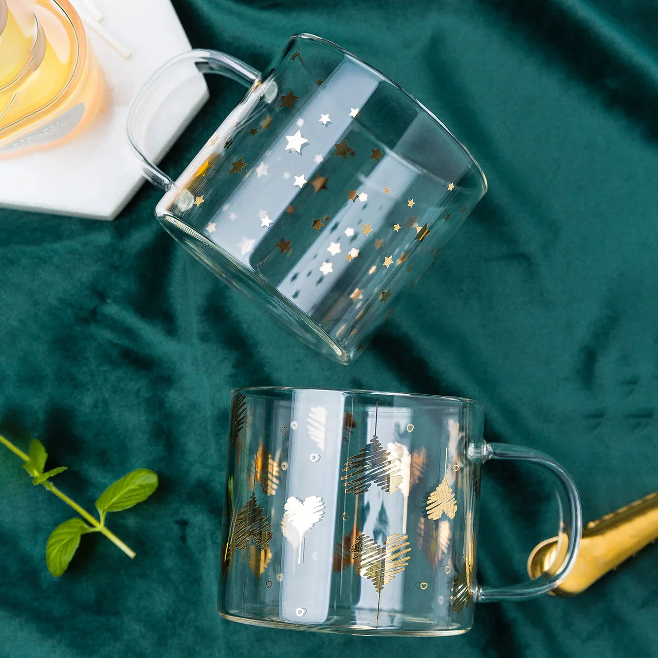 5 Tasses à Thé En Verre Borosilicate - Créatives Et Résistantes - Pour Dégustation Maison