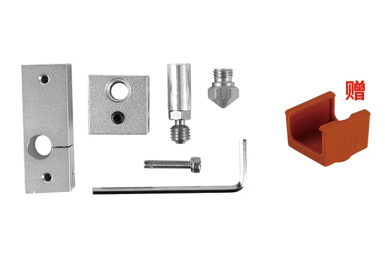 3D принтер Экструдер цельнометаллический Hotend groove MK10 сопло нагревательный блок 3d принтер запчасти
