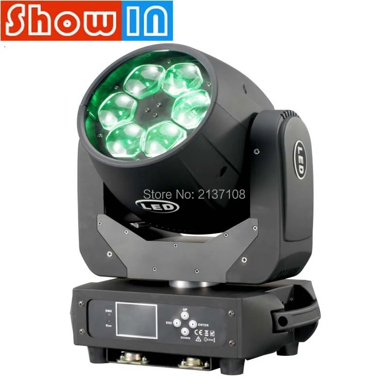 6*25 Вт Светодиодный светильник для мытья головы с супер пучком DMX 512 Luce DJ Disco дома