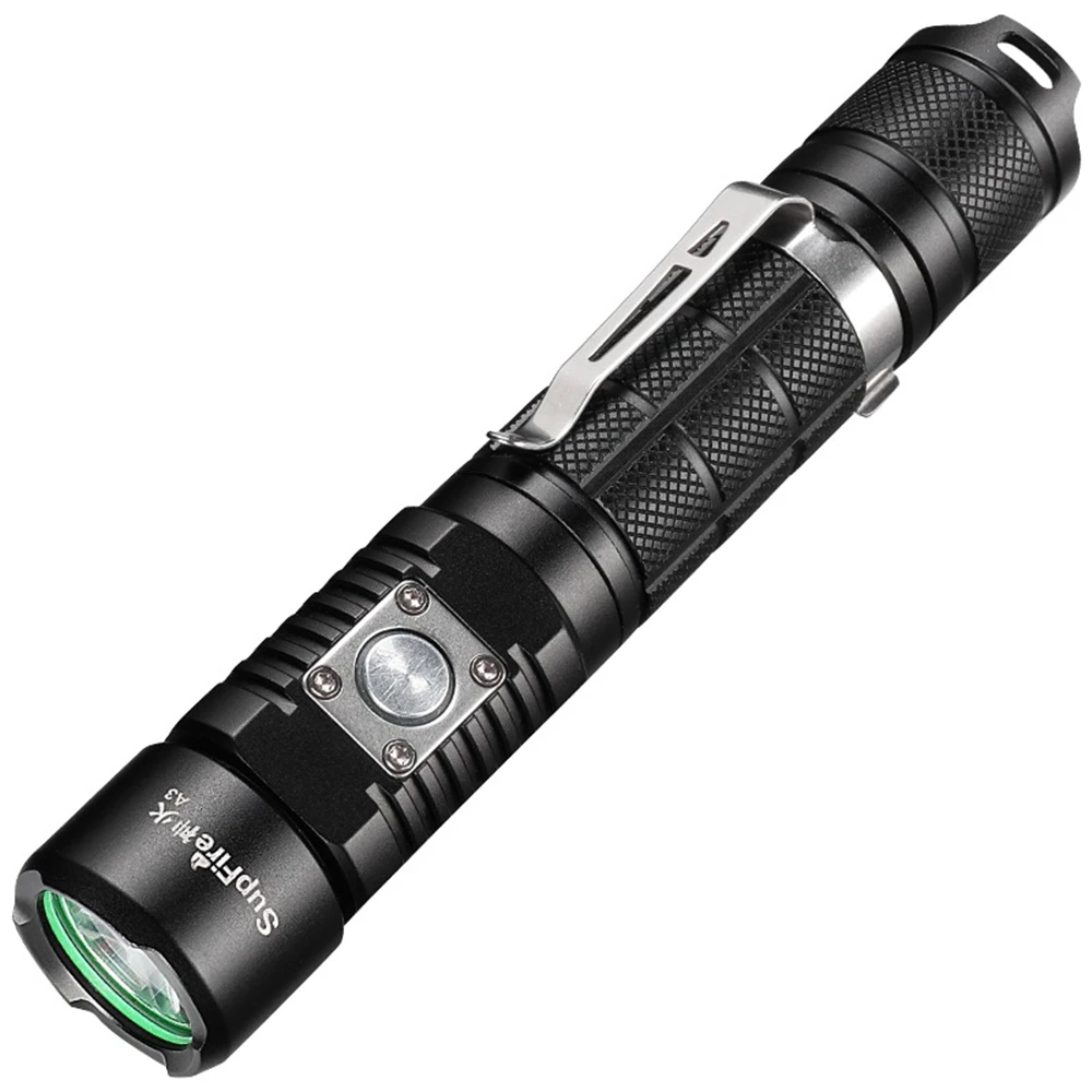 

1100 LM Hight Brightness USB Charging with Life-saving Hammer Metal Buckle Super Bright Small Tactical Flashlight Outdoor White
