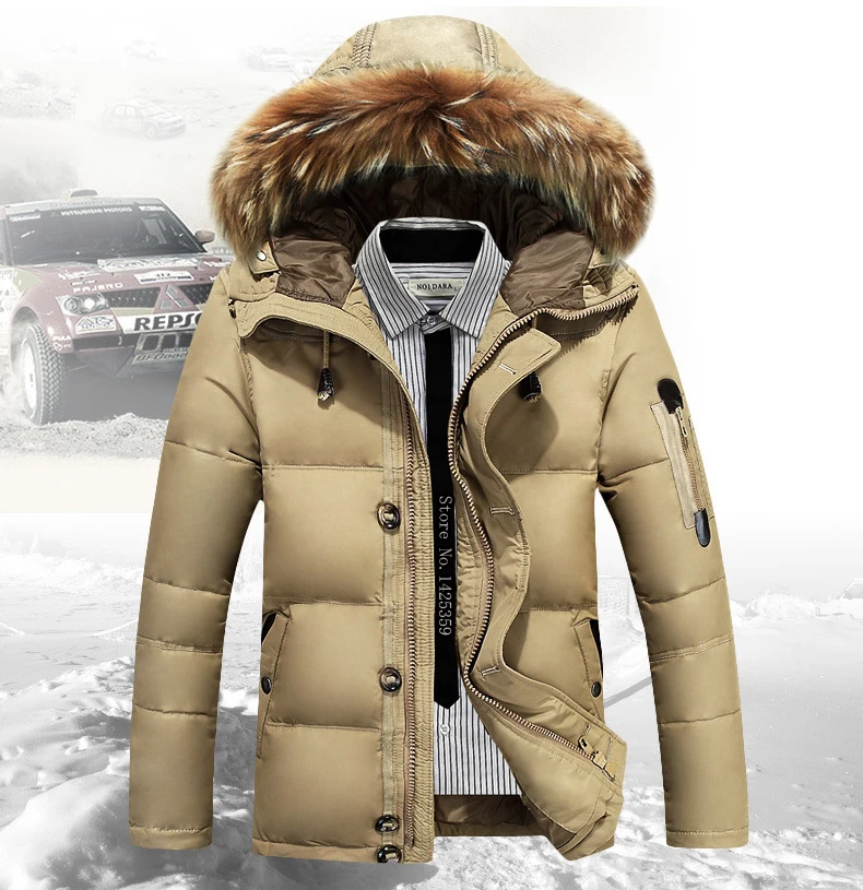 Брендовая зимняя куртка для мужчин, белый утиный пух, парка, куртка, Мужская Толстая теплая зимняя парка, куртка, пальто, ветровка с капюшоном, теплые парки