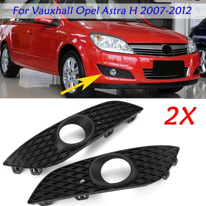 

Left Right Car Front Fog Light Grille Grills Fog Lamp Grille Cover For Vauxhall For Opel For Astra H 2007-2012 1400409 1400410