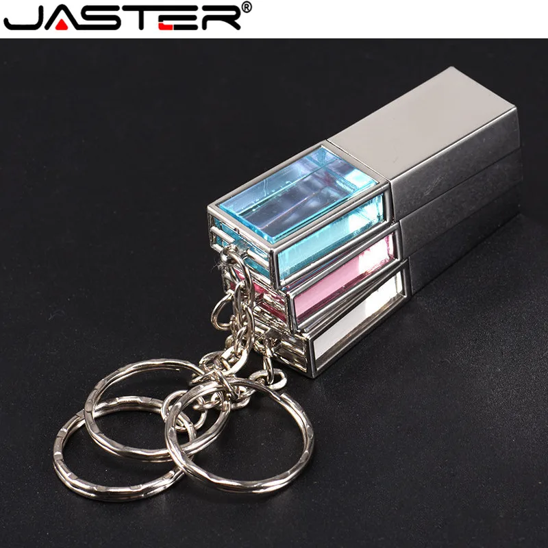 JASTER креативный usb2.0 Кристалл рамка+ брелок Модель Pendrive 4 ГБ 8 ГБ 16 ГБ 32 ГБ 64 ГБ флеш-накопитель USB флеш-накопитель подарок