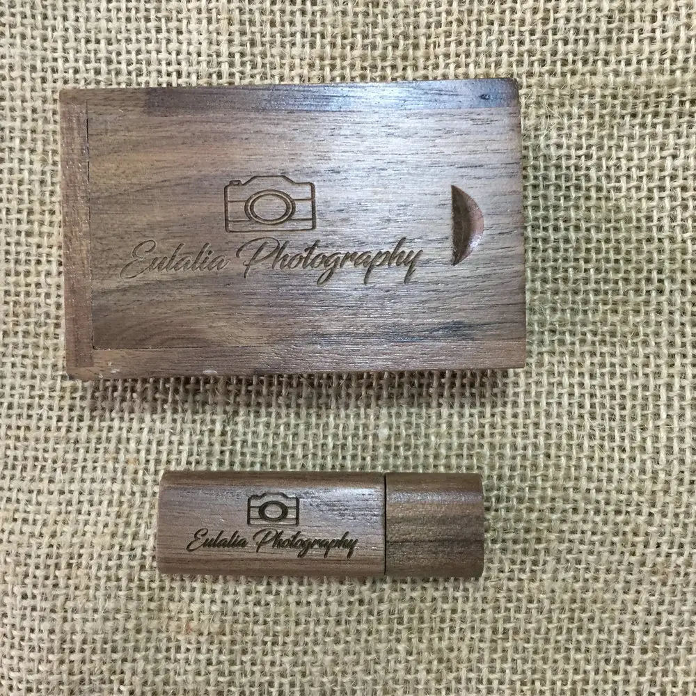 USB 2 0 логотип по индивидуальному заказу 10 шт. Бесплатная деревянная + коробка флеш