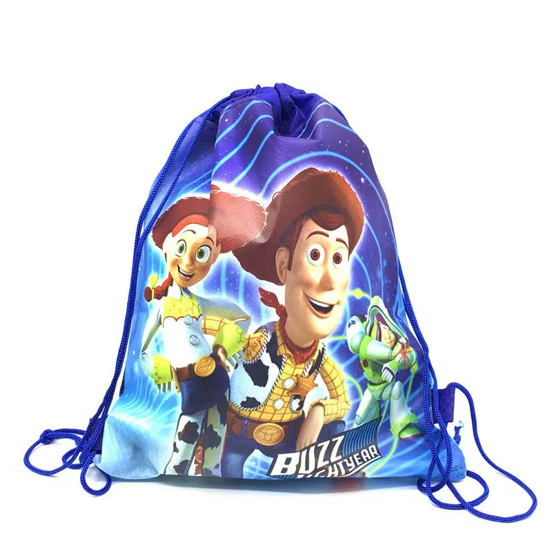Toy-Story-BagC Игрушка "Дисней" История 4 Тема Drawstring Сумка детская дорожная сумка для хранения нетканый мультфильм школьные рюкзаки для детского праздника в честь Дня Рождения сумка - Цвет: Toy-Story-BagC