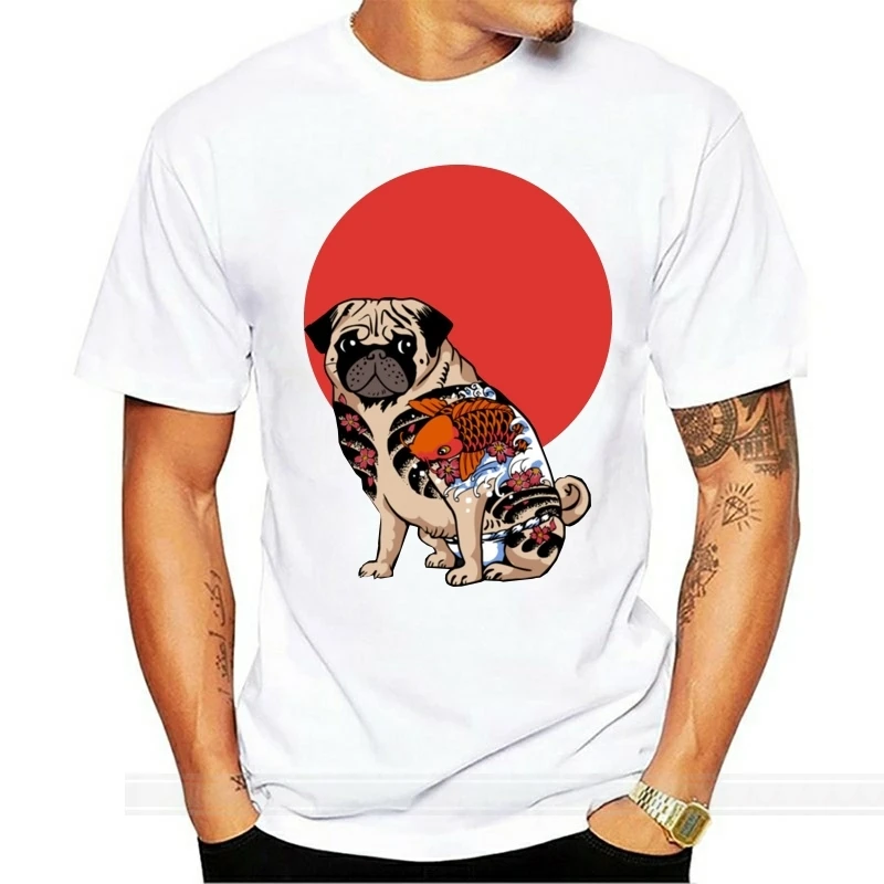 pug t shirt mens