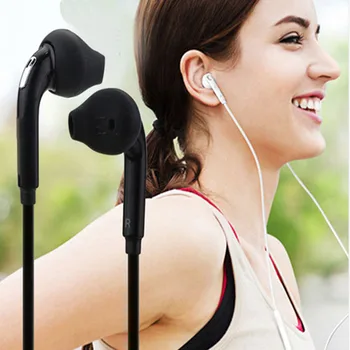 

In-ear Earphone Cellular Subwoofer with Mic& Remote Volume Control Original Sports Headphone For PC MP3 For Samsung S6 S6EDGE S7