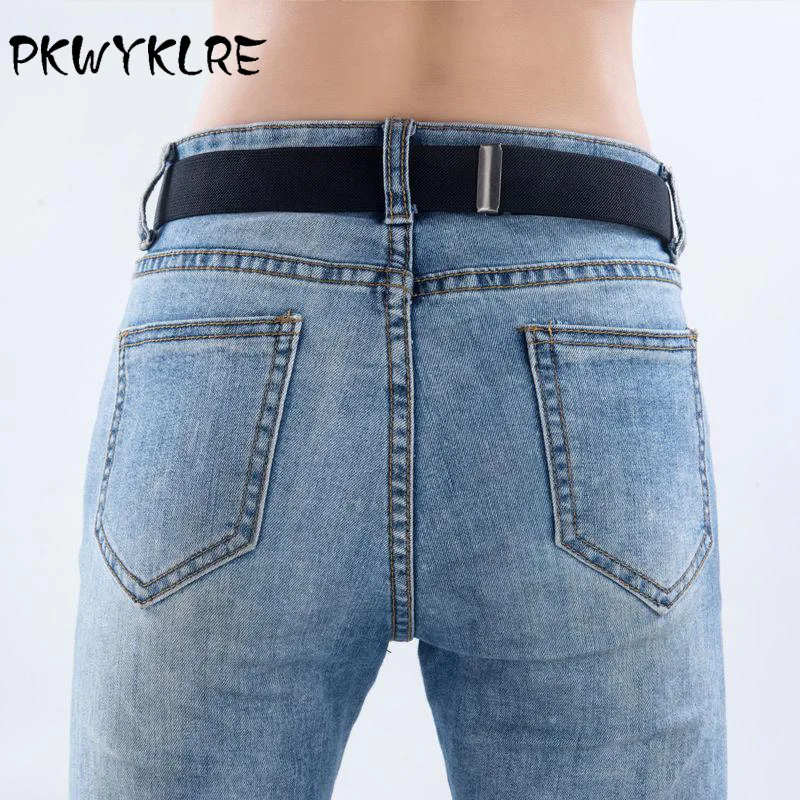 Buckle-Free Belt For Jean Pants,Dresses,No Buckle Stretch Elastic Waist Belt For Women/Men,No Bulge,No Hassle Waist Belt