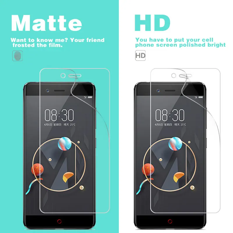 Прозрачная глянцевая пленка HD для ZTE Z Max 2 Z11 Z17 Pro Mini S Z970 Z981 Матовая Антибликовая с