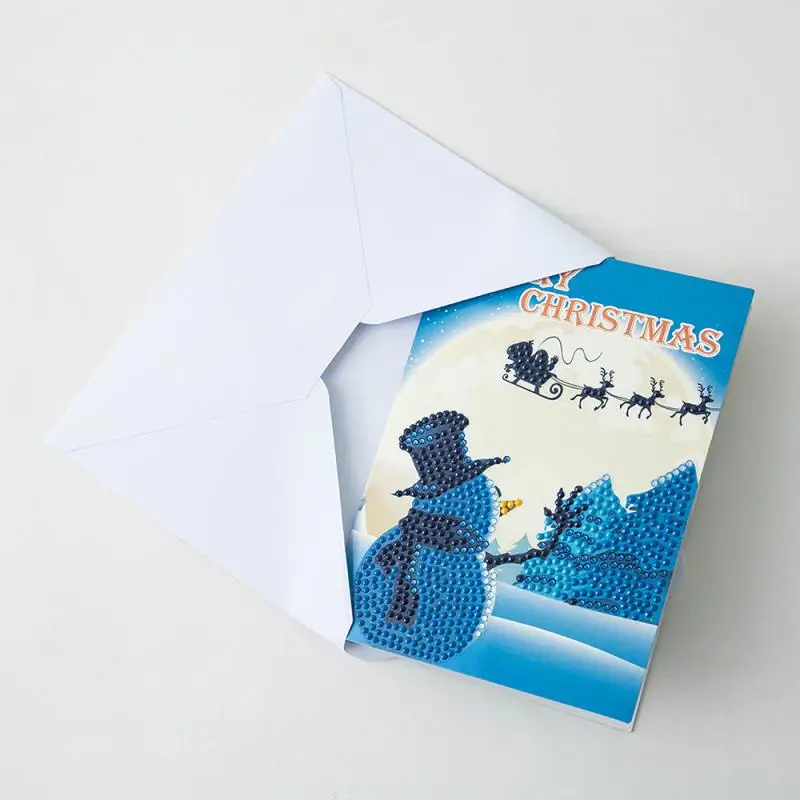 5D рождественские открытки DIY алмазная живопись подарок на День Благодарения поздравительная открытка Рождественская вечеринка пригласительная открытка рождественские украшения