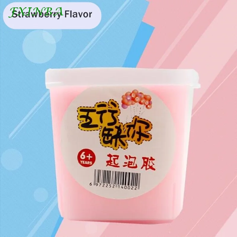 FXINBA 230 мл/коробка Bubble фруктовый вкус крем пушистый слизи игрушка DIY Lizun анти стресс моделирование из пластилина глины детские игрушки