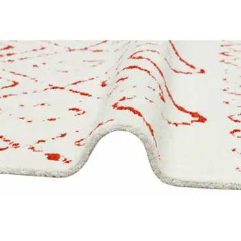 

Apex Iona 5 'x 8' Chenille Beige/Red Area Rug